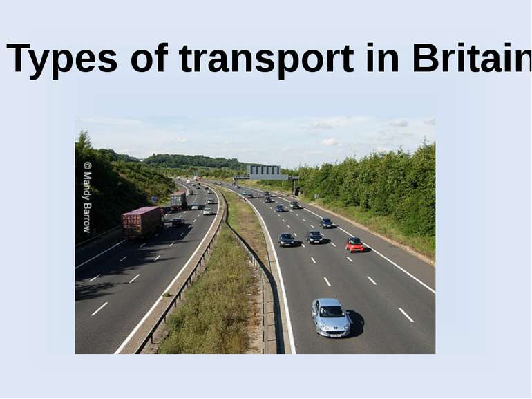 Types of transport in Britain