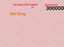 the head of the English government is: 300000