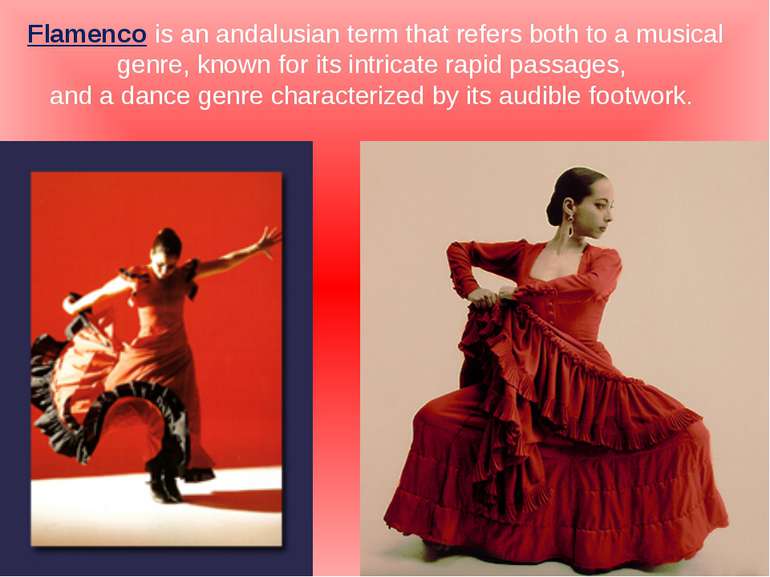 Flamenco is an andalusian term that refers both to a musical genre, known for...