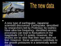 A new type of earthquake, Japanese scientists discovered. Earthquake, describ...