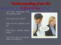 Understanding from the information. How many employees does the company have?...