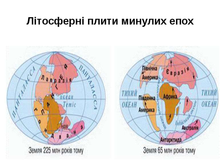 Літосферні плити минулих епох