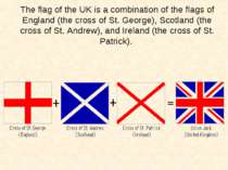 The flag of the UK is a combination of the flags of England (the cross of St....