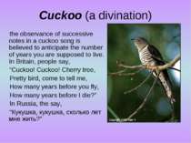 Cuckoo (a divination) the observance of successive notes in a cuckoo song is ...