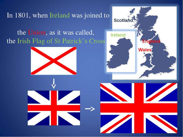 In 1801, when Ireland was joined to the Union, as it was called, the Irish Fl...