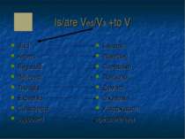 Is/are Ved/V3 +to V Said Known Reported Believed Thought Expected Considered ...