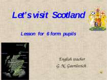 Let’s visit Scotland