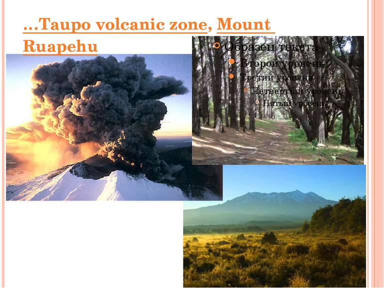 …Taupo volcanic zone, Mount Ruapehu