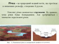 Невеликі річки називаються струмками. Як правило, течія річки буває безперерв...