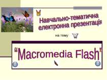 Macromedia Flash: сутність та використання