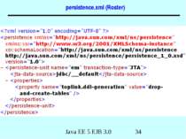 persistence.xml (Roster) Java EE 5 EJB 3.0
