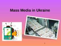 Mass Media in modern Ukraine