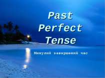 Past Perfect Tense In English