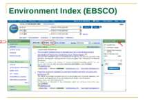 Environment Index (EBSCO) Acid rain