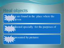 Real objects
