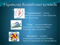Українські волейбольні команди “Сєвєродончанка” – жіноча волейбольна команда ...