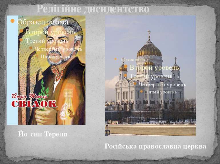 Релігійне дисидентство Йо сип Тереля Російська православна церква
