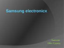 "Samsung electronicx"