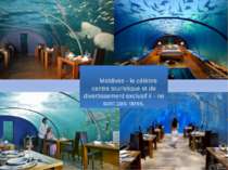 Maldives - le célèbre centre touristique et de divertissement exclusif il - n...