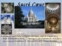 Sacré Cœur Basilique du Sacré Cœur est Église catholique, situé au sommet de ...