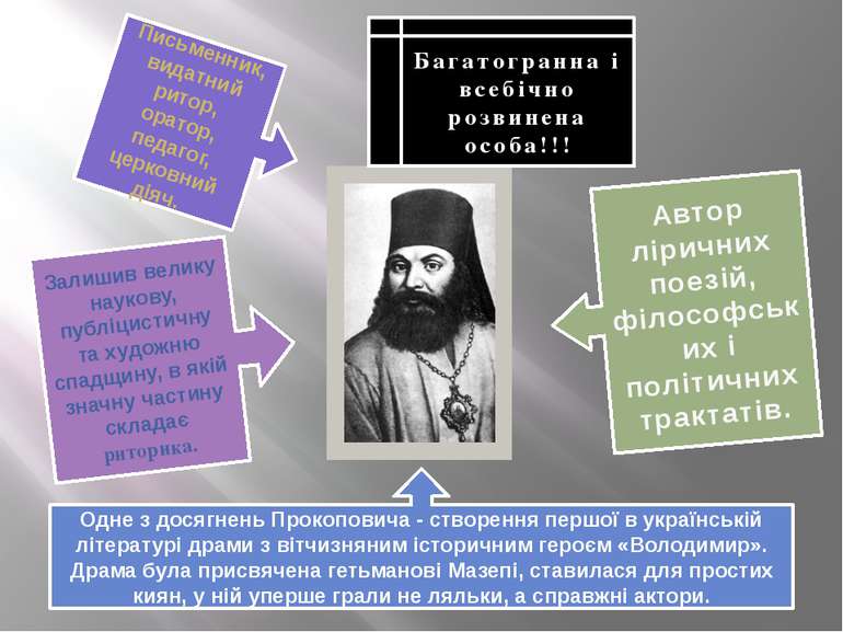 Залишив велику наукову, публіцистичну та художню спадщину, в якій значну част...