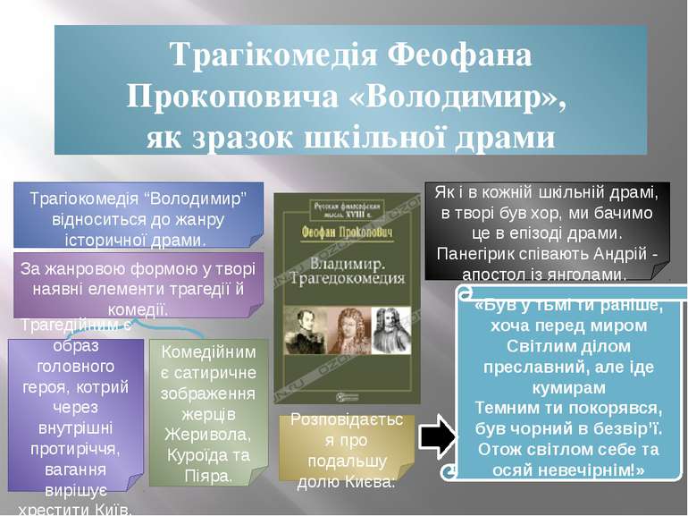 Трагікомедія Феофана Прокоповича «Володимир», як зразок шкільної драми Трагіо...