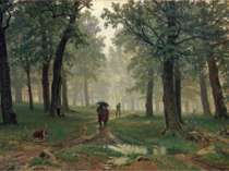 «Дощ в дубовому лісі» 1891