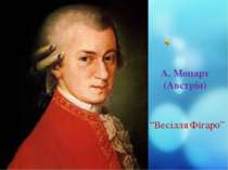 А. Моцарт (Австрія) “Весілля Фігаро”