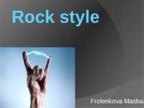 Rock style Frolenkova Masha