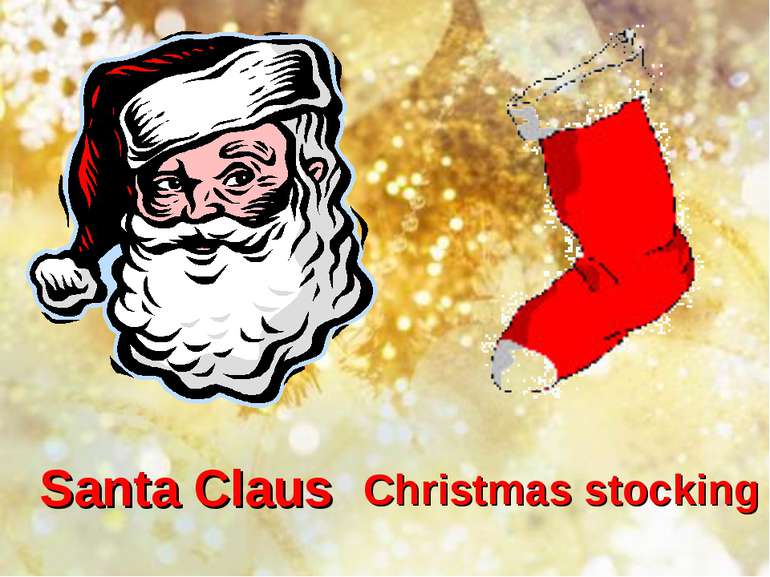 Santa Claus Christmas stocking