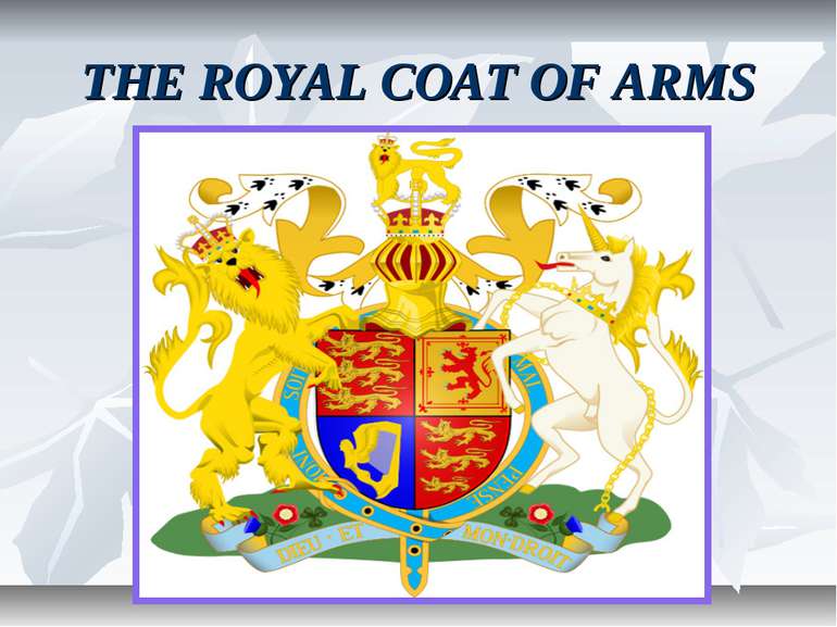 THE ROYAL COAT OF ARMS