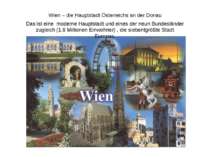 Wien – die Hauptstadt Österreichs an der Donau Das ist eine moderne Hauptstad...