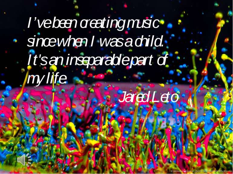 I’ve been creating music since when I was a child. It's an inseparable part o...
