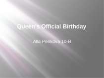 "Queen's Official Birthday"
