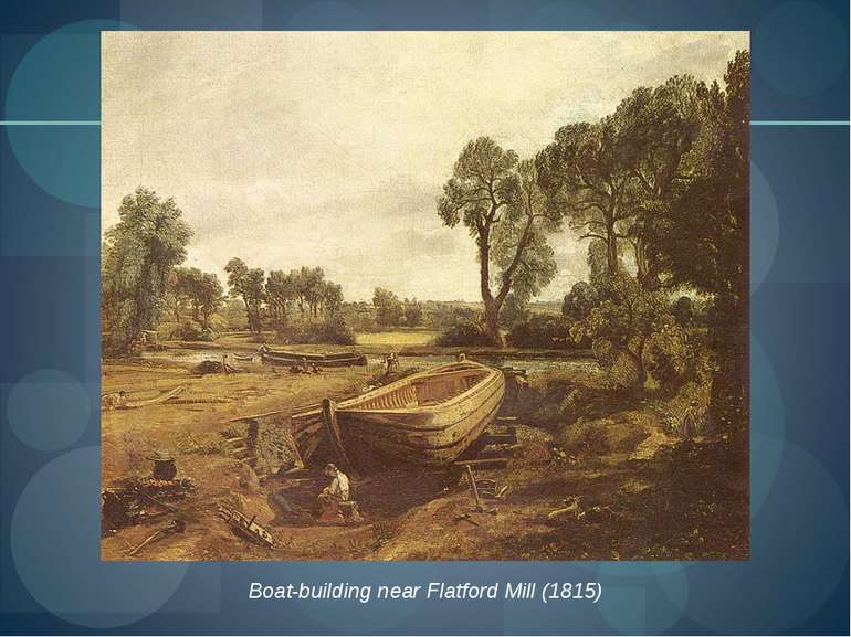 Boat-building near Flatford Mill (1815)
