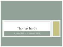 "Thomas hardy"