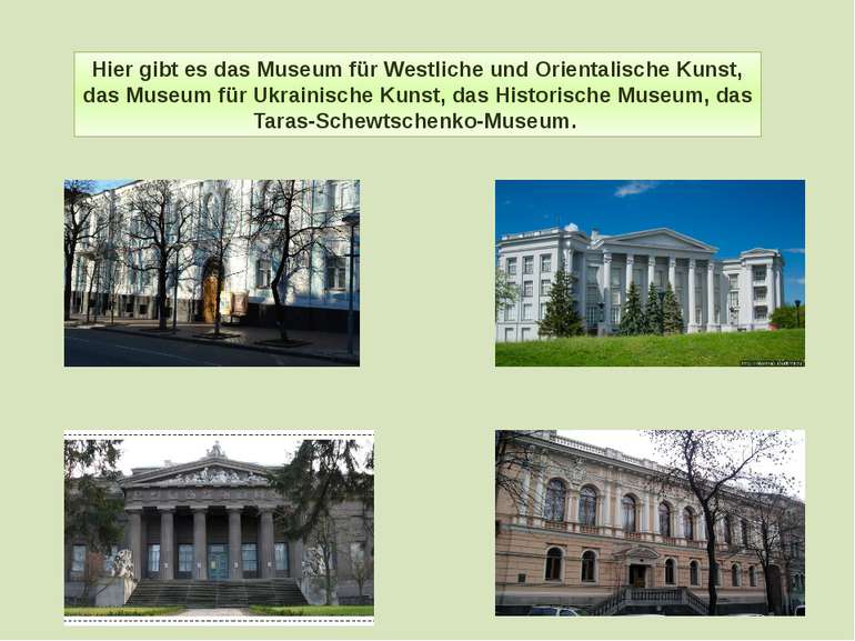 Hier gibt es das Museum für Westliche und Orientalische Kunst, das Museum für...