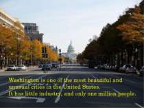 Washington is one of the most beautiful and unusual cities in the United Stat...