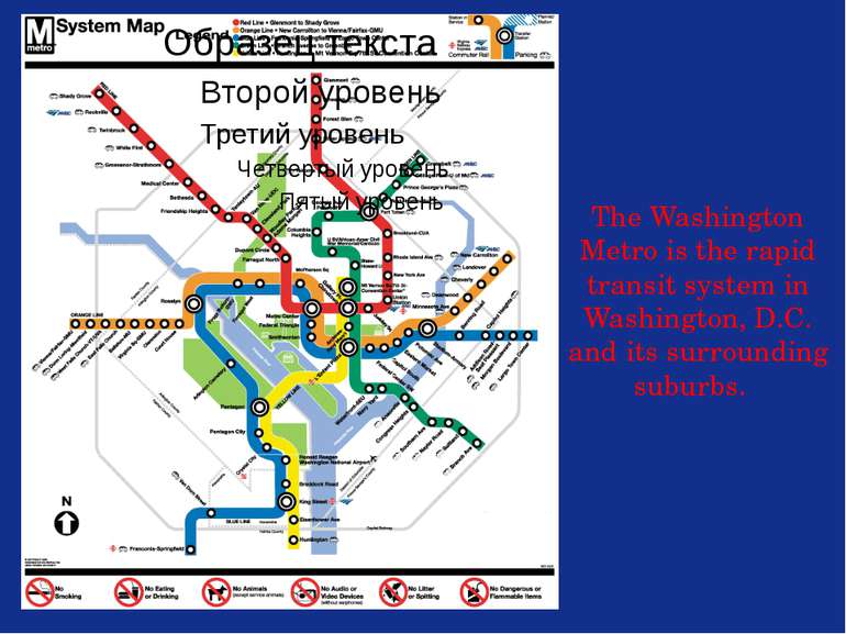 The Washington Metro is the rapid transit system in Washington, D.C. and its ...