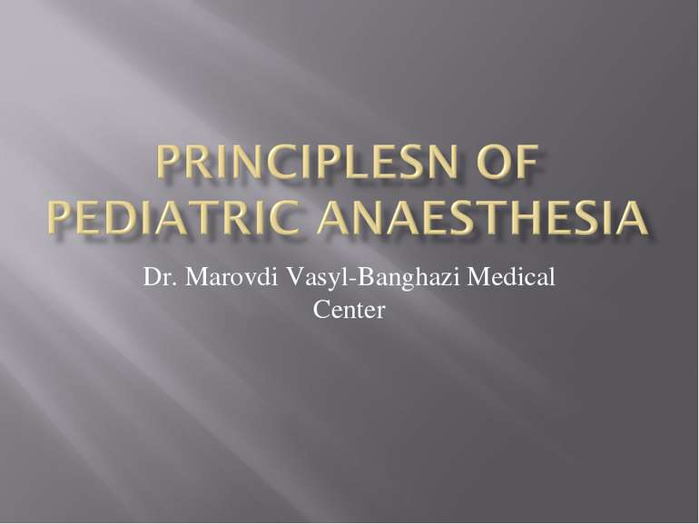 Dr. Marovdi Vasyl-Banghazi Medical Center