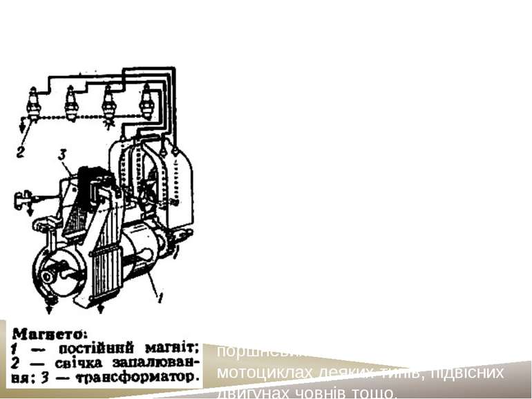 1. Магнетоелектричні генератори й електродвигуни(1831 р.) Магнітоелектричний ...