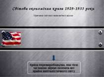 Світова економічна криза 1929-1933 роки Причини світової економічної кризи Кр...