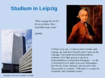 Studium in Leipzig 1765(im Alter von 16 Jahren) reiste Goethe nach Leipzig, u...