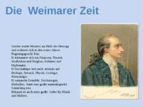 Goethe wurde Minister am Hofe des Herzogs und widmete sich in den ersten Jahr...