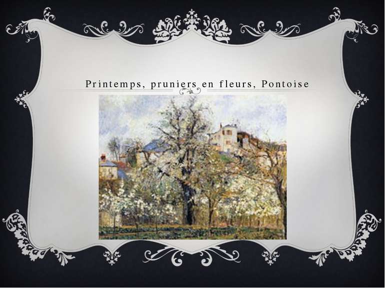 Printemps, pruniers en fleurs, Pontoise
