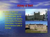 Abbey of Bettl An abbey of Bettl is a tumbledown abbey in a small town Bettl,...