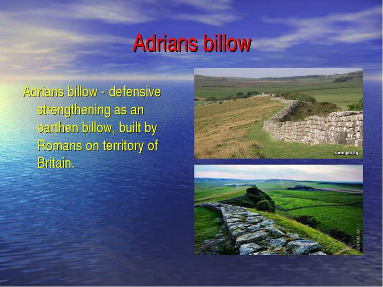 Adrians billow Adrians billow - defensive strengthening as an earthen billow,...