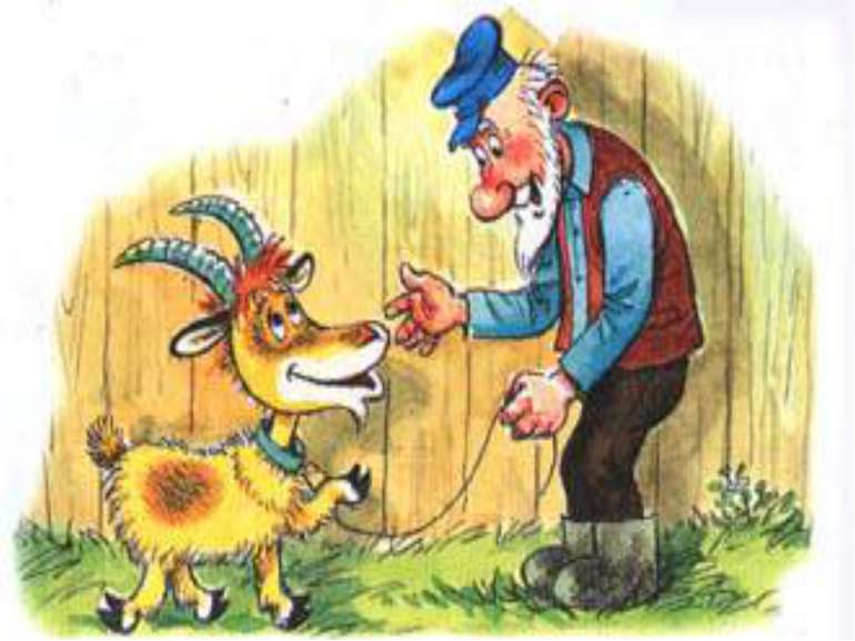 Відгадай Вигнав дід козу із хати —  Та й пішла вона блукати: В зайця хатку ві...