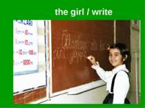 the girl / write
