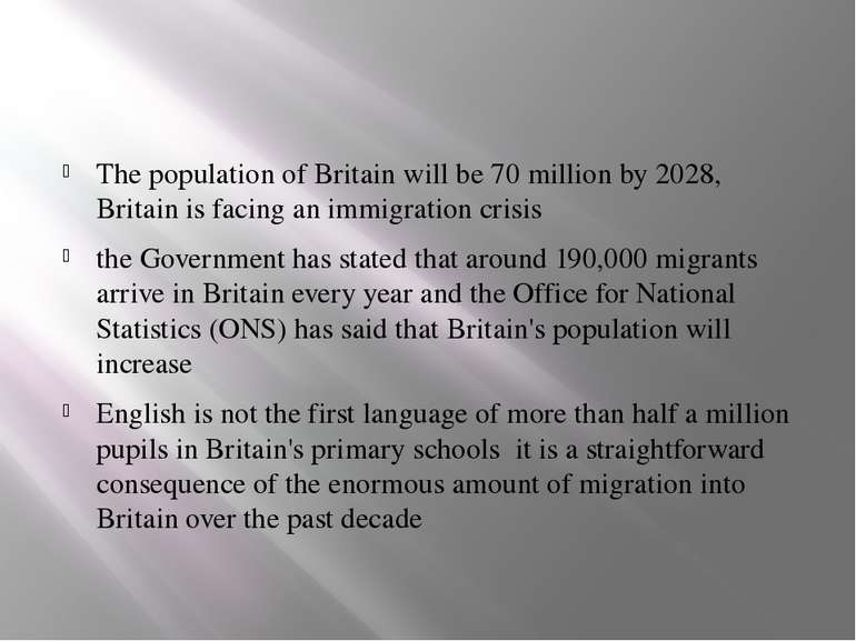 The population of Britain will be 70 million by 2028, Britain is facing an im...